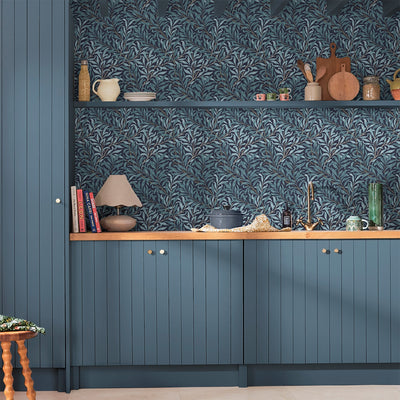 WILLIAM MORRIS AT HOME Papier peint intissé Willow bough Bleu nuit