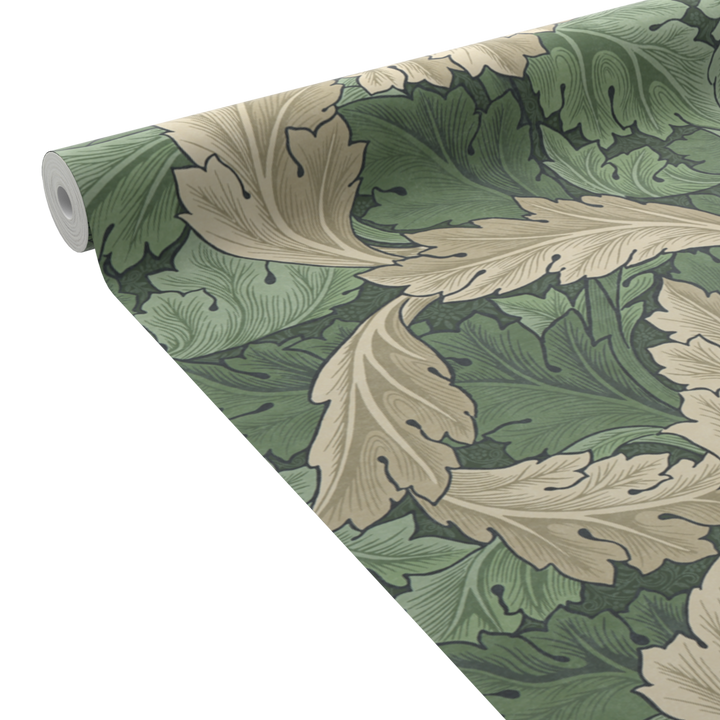 WILLIAM MORRIS AT HOME Papier peint intissé Acanthus Vert feuille