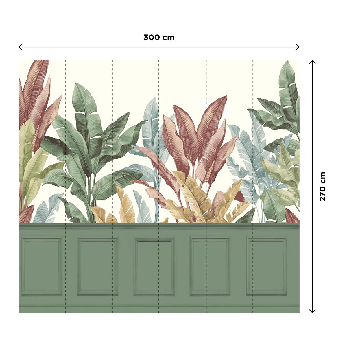 4MURS Papier peint panoramique XL Jamaica xl Multicolore Mat