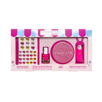 INUWET Coffret cosmétique Glitter girl Rose 8,5G