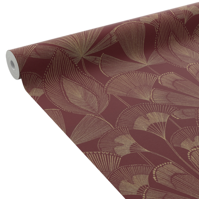 4MURS Papier peint intissé Ericka Rouge bordeaux