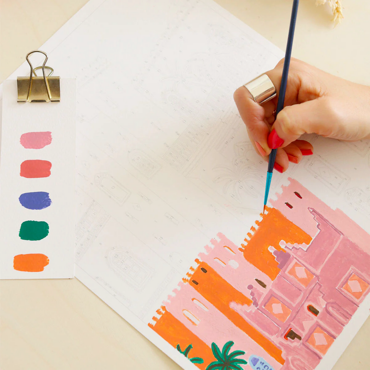 LA PETITE ÉPICERIE Peinture par numéros Sunset in morocco Multicolore