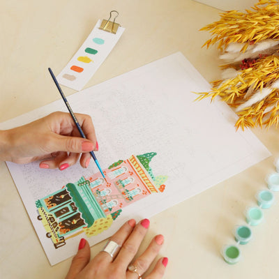 LA PETITE ÉPICERIE Peinture par numéros New york Multicolore