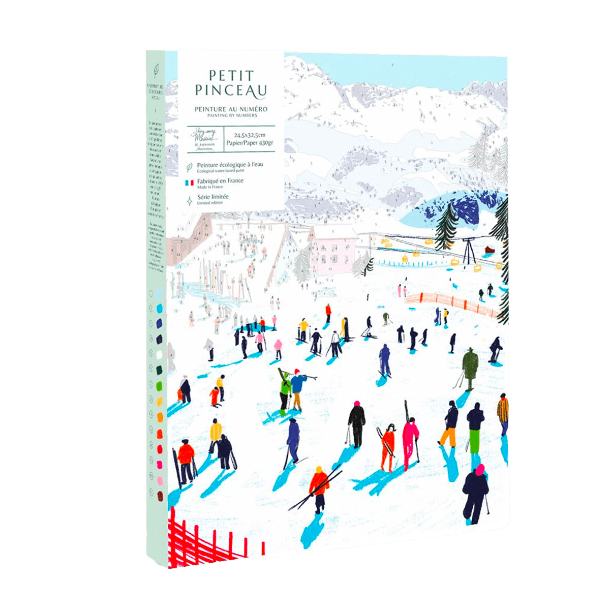 LA PETITE ÉPICERIE Peinture par numéros Skiing among montains Multicolore