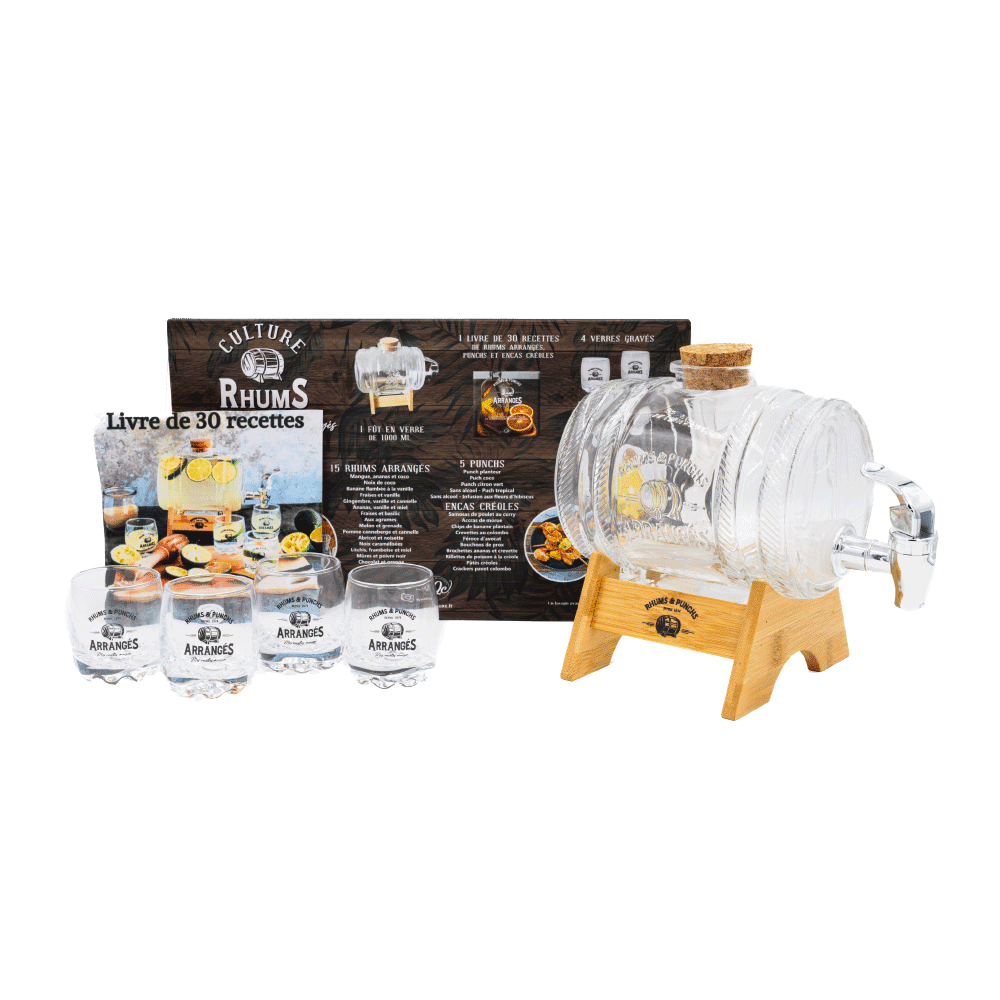 Coffret verres Culture rhum Transparent