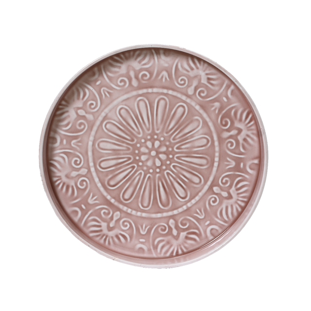 Plateau décoratif ELIRIS coloris rose