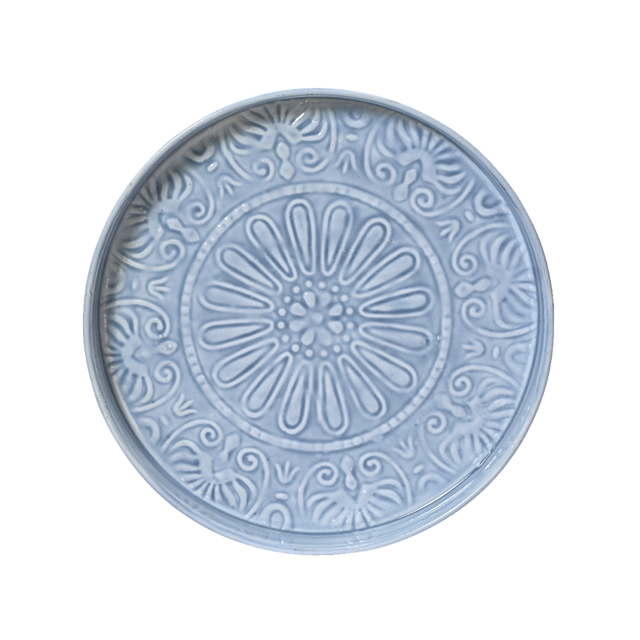 Plateau décoratif ELIRIS coloris bleu