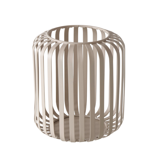 Photophore VIKI coloris beige diamètre 13 cm