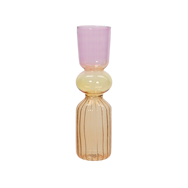 Vase MONIN coloris Jaune, rose