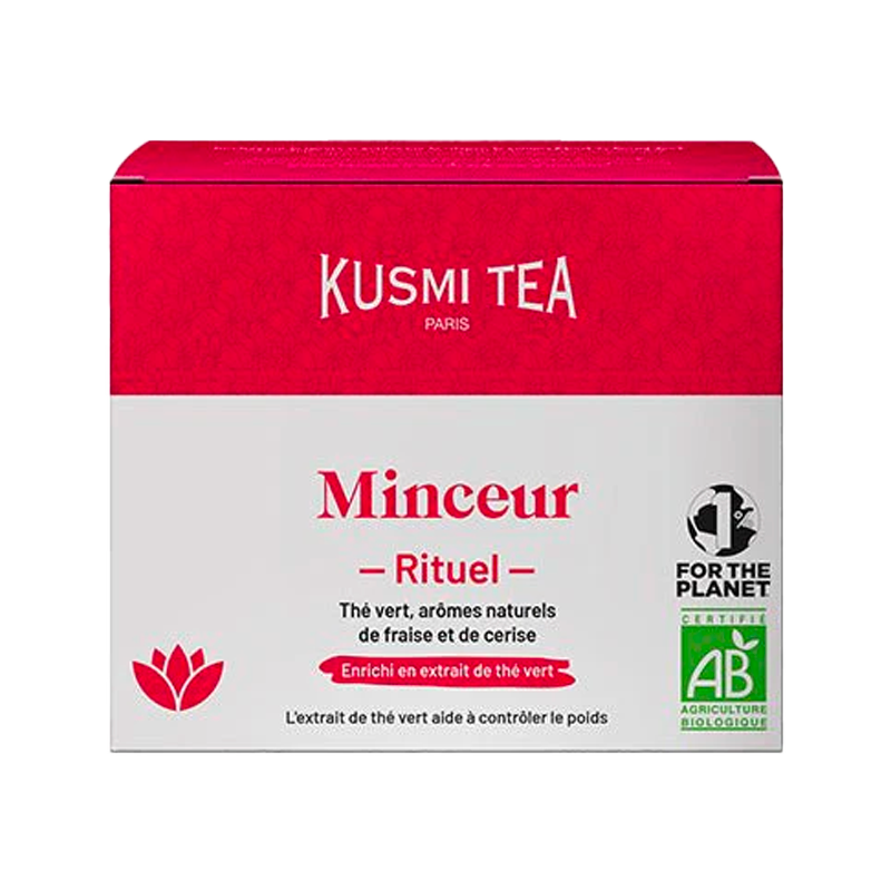 KUSMI TEA Thé vert en sachet Rituel minceur bio 36G