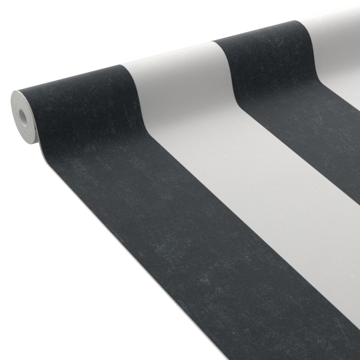 4MURS Papier peint intissé Palazzo stripe Noir et blanc Satiné