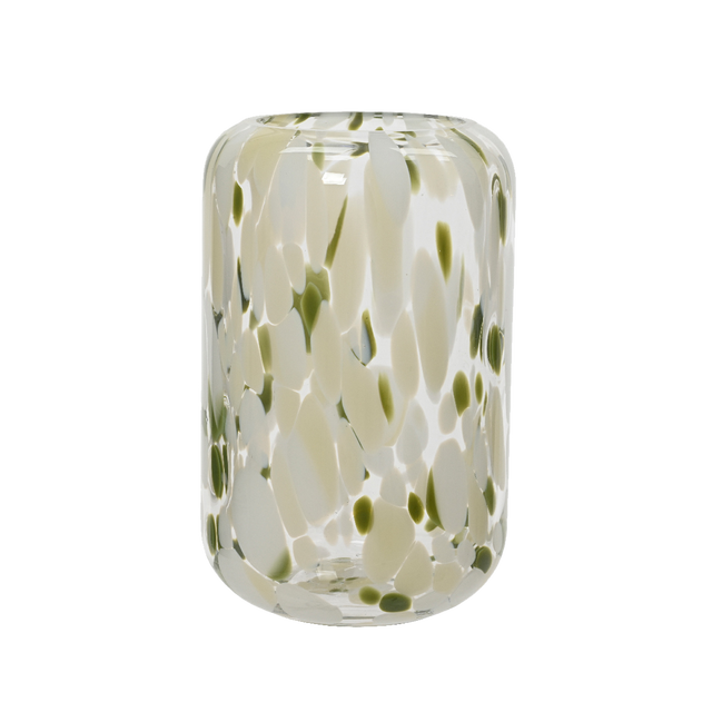 Vase MILI coloris vert/beige