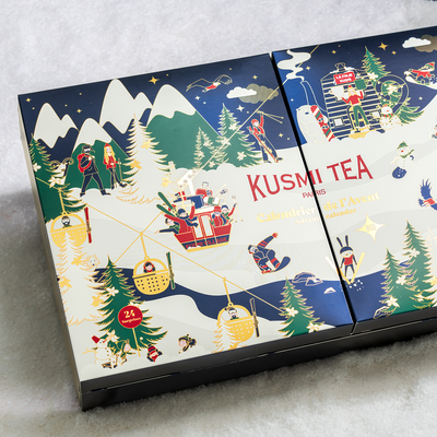 KUSMI TEA Calendrier de l'Avent Noël à la montagne