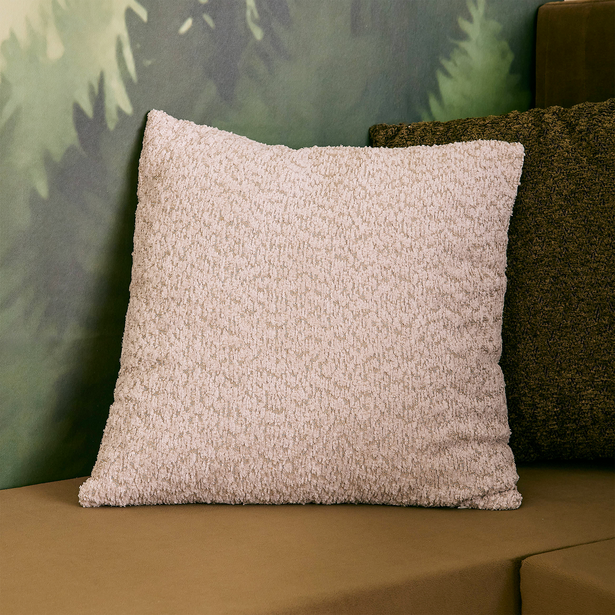 Coussin Gaïa Beige ficelle