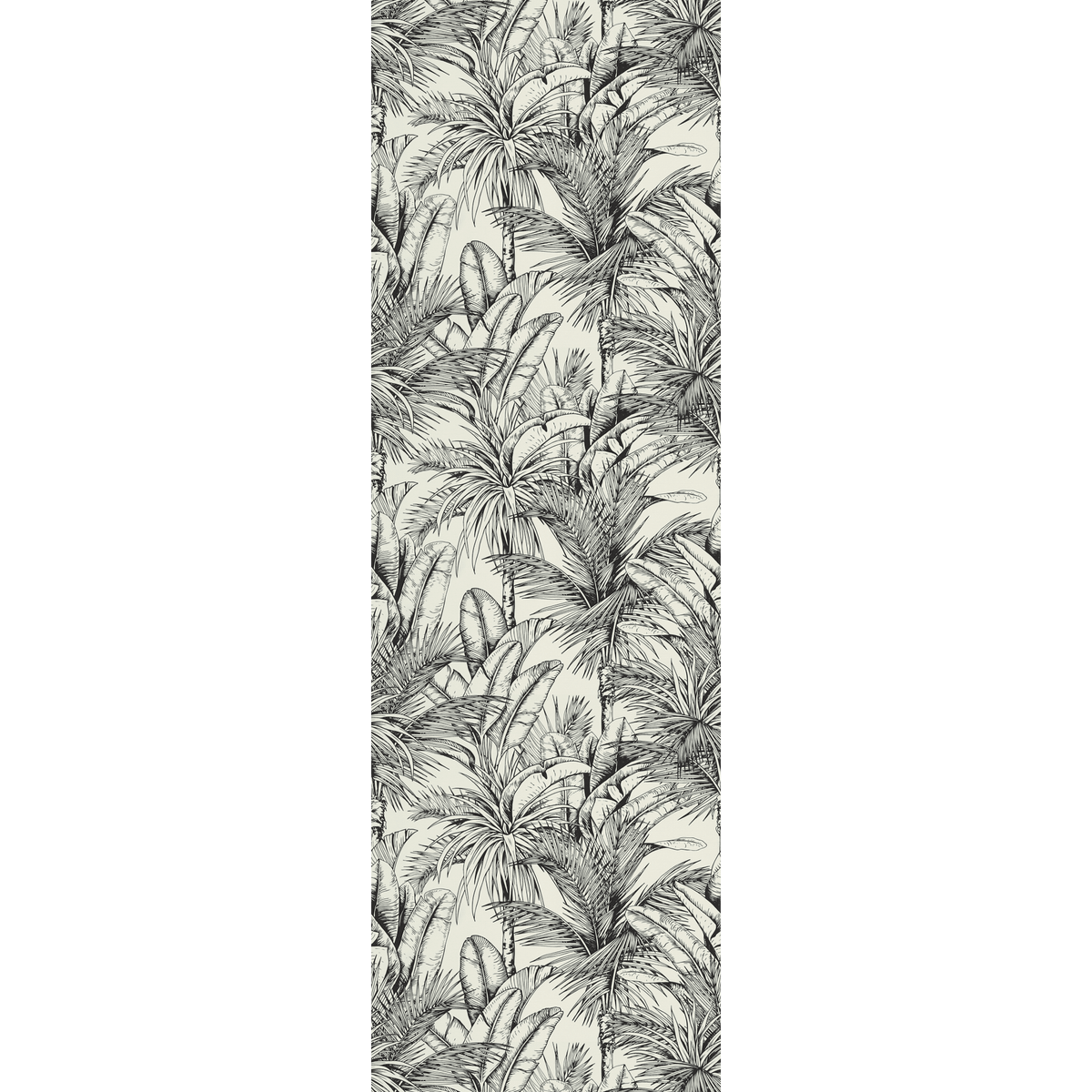 Papier peint intissé Ward Blanc et noir