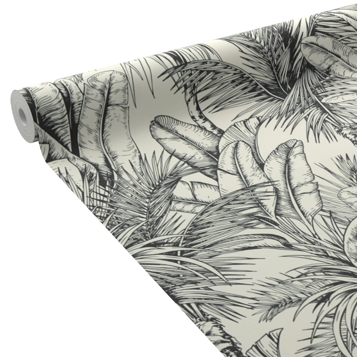 Papier peint intissé Ward Blanc et noir