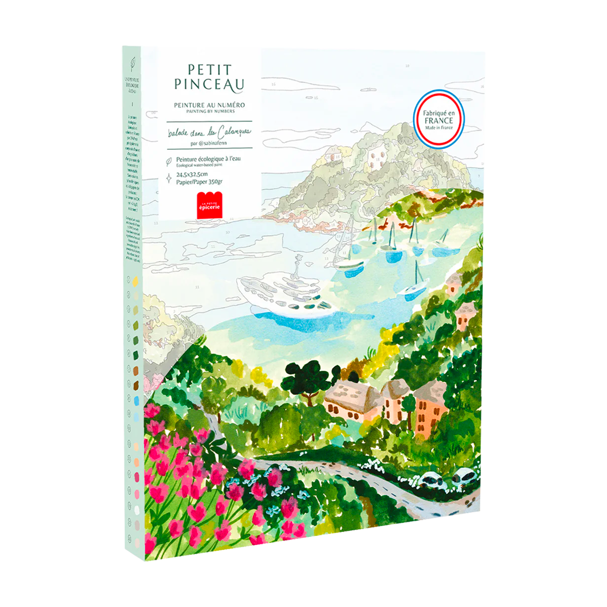 LA PETITE ÉPICERIE Peinture par numéros Balade dans les calanques Vert