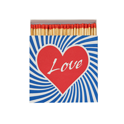 ARCHIVIST Allumettes Love Bleu, rouge