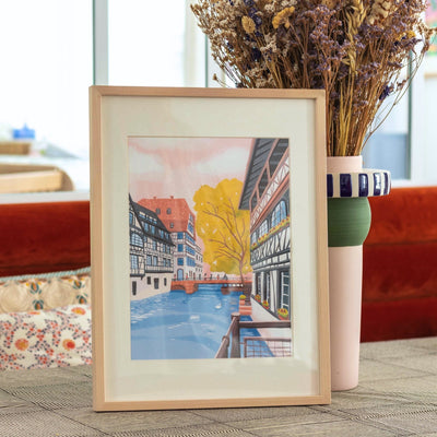 LA PETITE ÉPICERIE Peinture par numéros La petite france Bleu