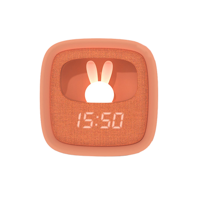 MOBILITY ON BOARD Réveil Mob billy clock veilleuse lapin Brun