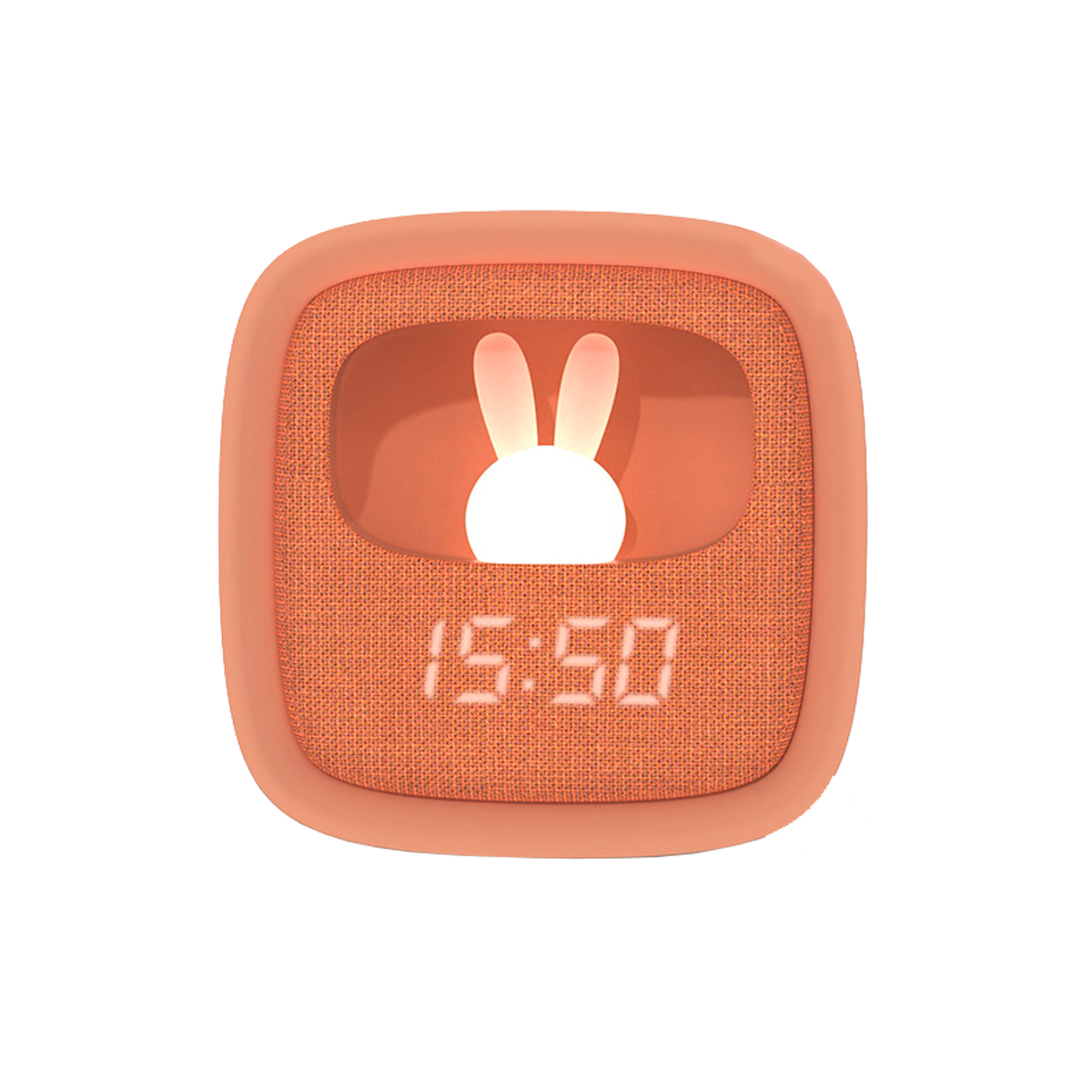 MOBILITY ON BOARD Réveil Mob billy clock veilleuse lapin Brun