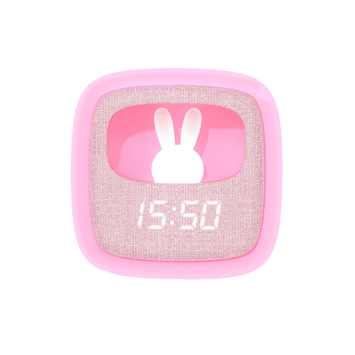 MOBILITY ON BOARD Réveil Mob billy clock veilleuse lapin Rose