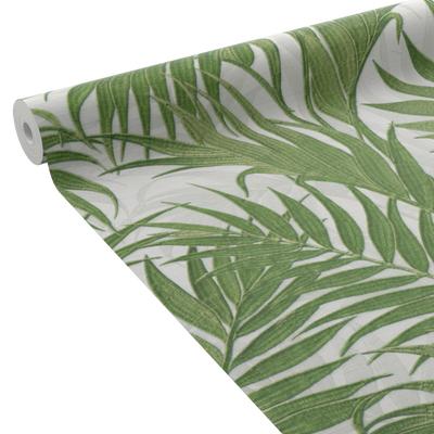 Papier peint intissé Gracie Vert absinthe