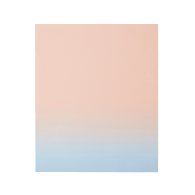 4MURS Tableau en plexiglas Horizon Orange, bleu