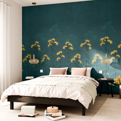 4MURS Papier peint panoramique L Lumio Bleu nuit Mat