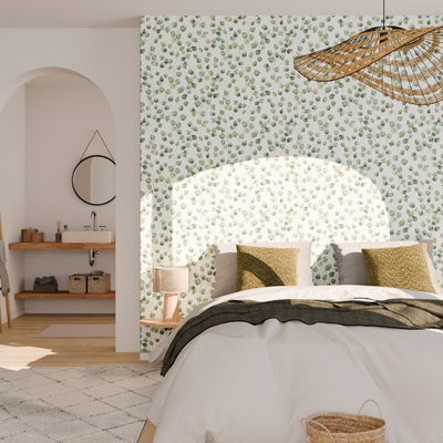 Papier peint intissé pré-encollé Sadée Vert feuille