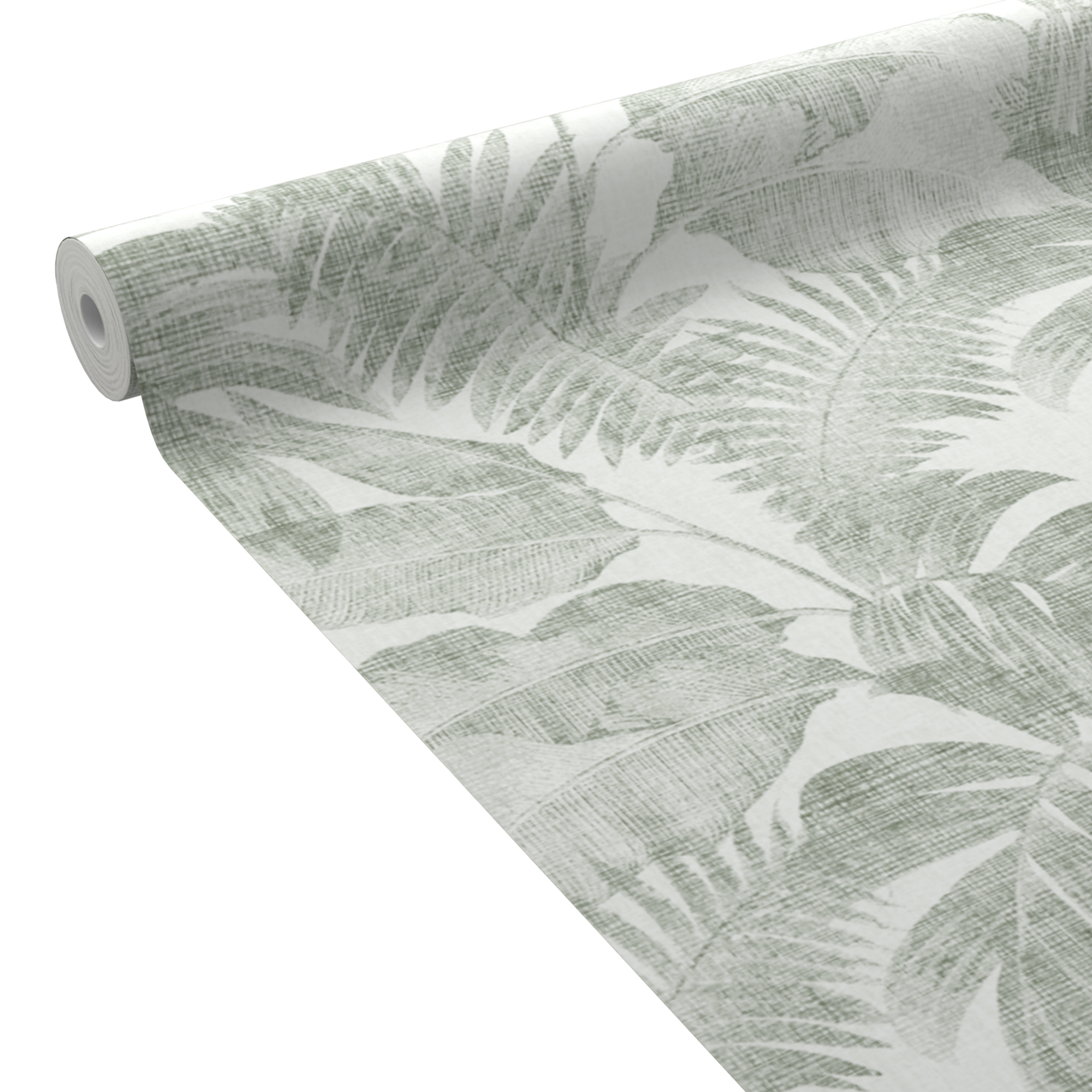 Papier peint intissé pré-encollé Elyma Vert grisé