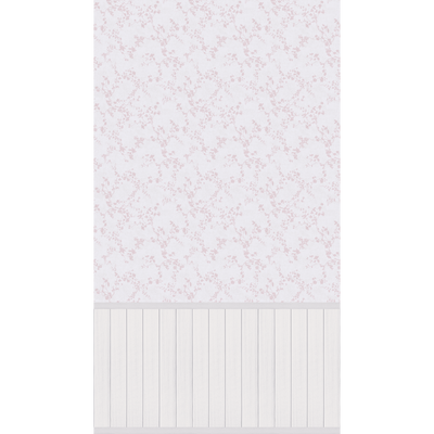 Papier peint panoramique L Rosaly Rose poudré Satiné