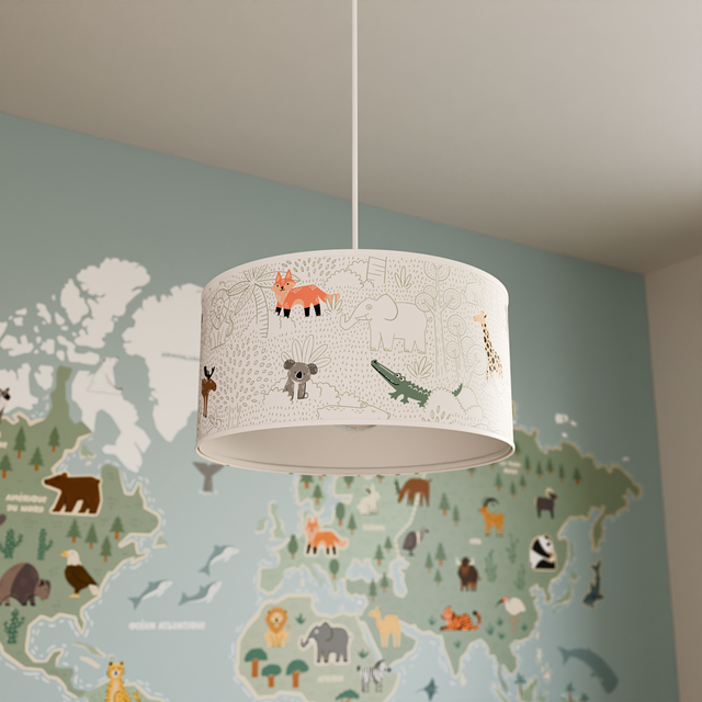 4MURS Suspension AROUND THE WORLD multicolore 19 x 38 cm