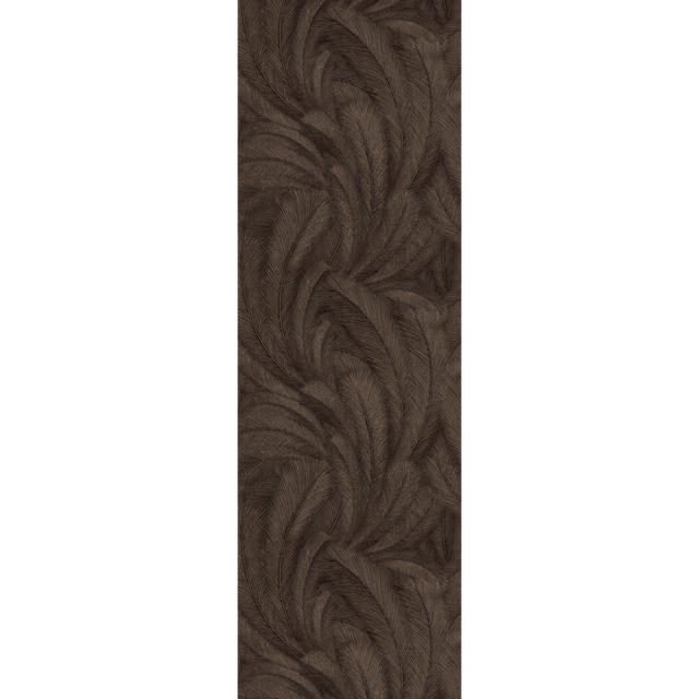 Papier peint intissé FEATHERS coloris noir et or