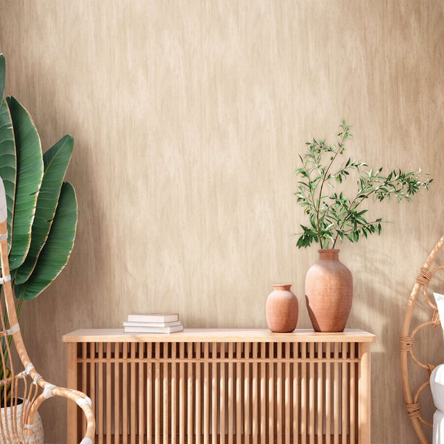 Papier peint intissé pré-encollé DOUGLAS bois clair