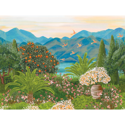 4MURS Papier peint panoramique XL Bellagio Multicolore Satiné