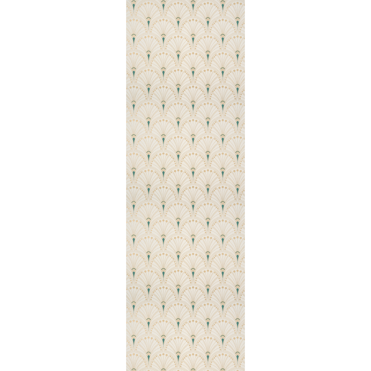 Papier peint intissé Assiah Blanc et doré