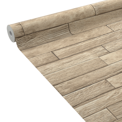 Papier peint intissé Burnt wood Bois clair