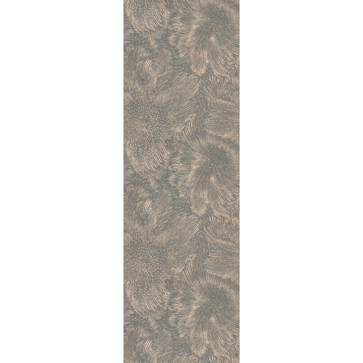 Papier peint intissé Artificio Gris foncé et doré