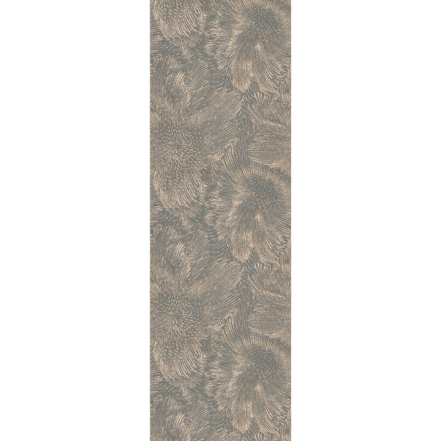 Papier peint intissé ARTIFICIO coloris gris foncé et doré