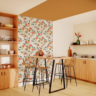 4MURS Papier peint intissé Arancia Multicolore