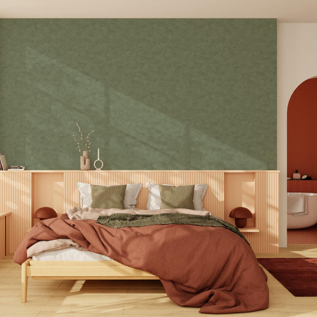 4MURS Papier peint intissé RAVENNE coloris vert bronze