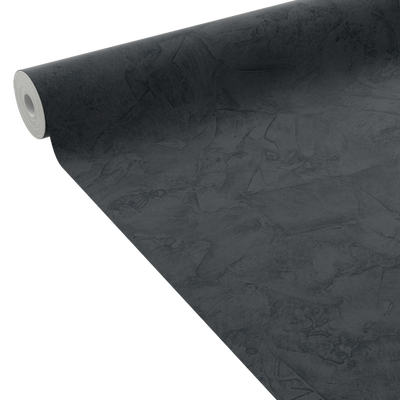 4MURS Papier peint intissé Ravenne Noir Crépi grésé