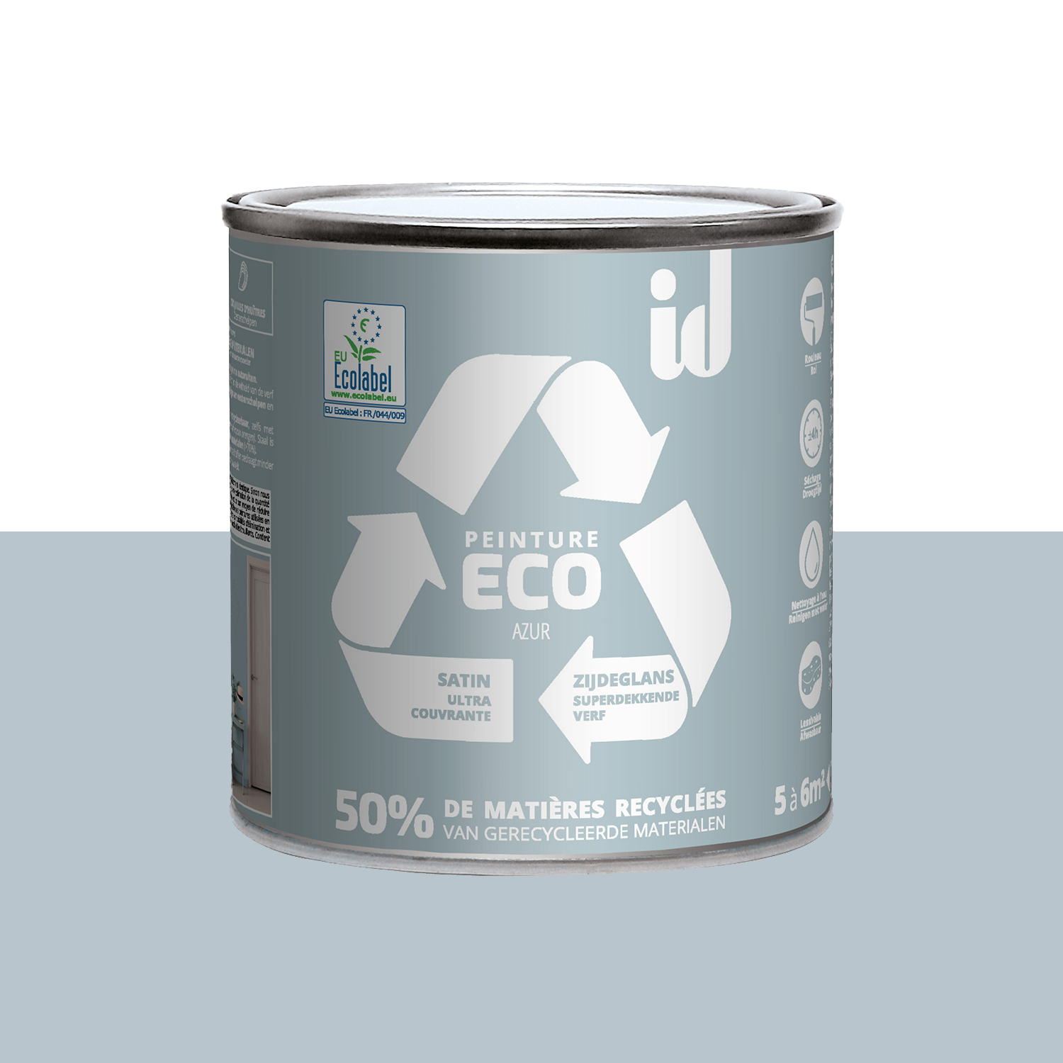 ECO ID Peinture Eco Azur Satiné 0,5L