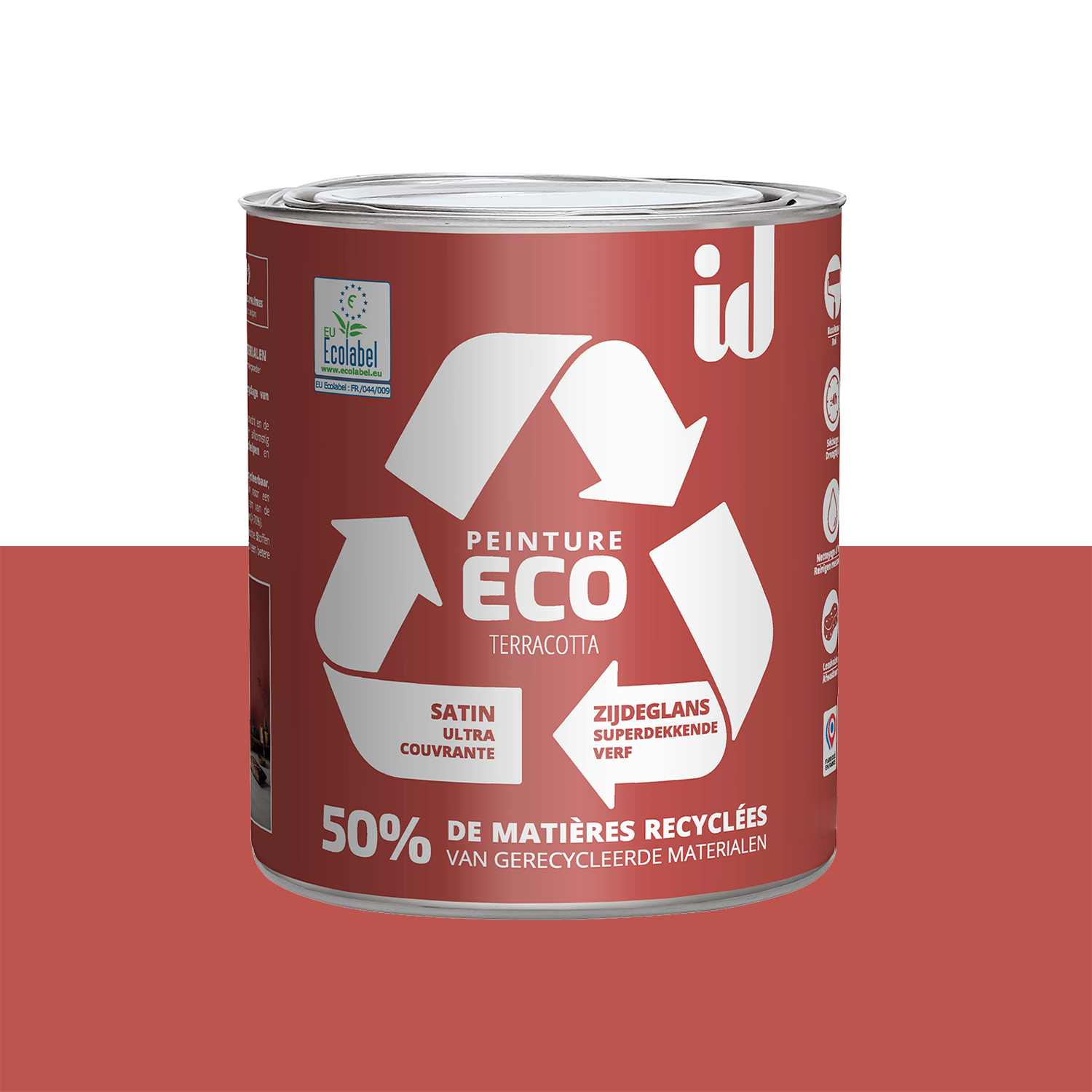 ECO ID Peinture Eco Terracotta Satiné 0,5L
