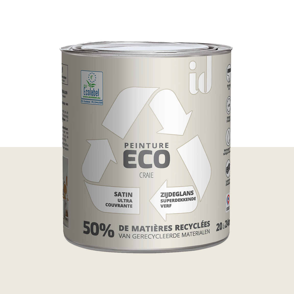 ECO ID Peinture Eco Craie Satiné 2L
