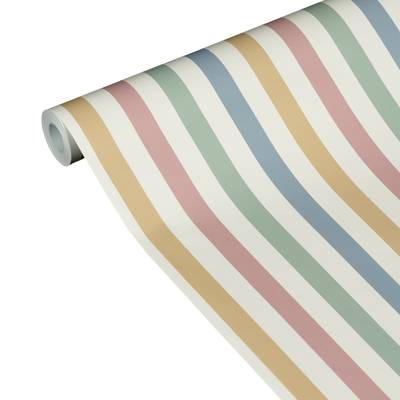 4MURS Papier peint intissé Color stripe Multicolore