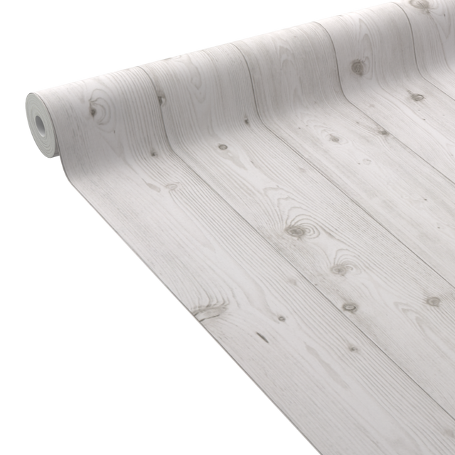 Papier peint BOARD coloris blanc grisé