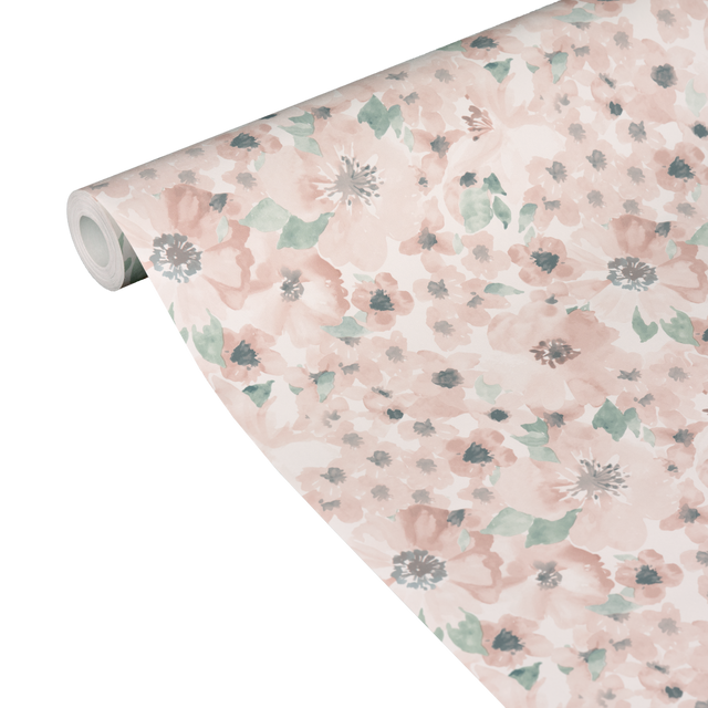 4MURS Papier peint intissé YULIA coloris rose poudré