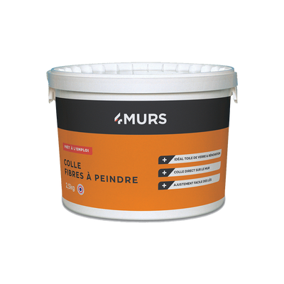 4MURS Colle fibre à peindre 4murs 2,5Kg